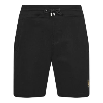 Image of BELSTAFF Logo Fleece Shorts - Black