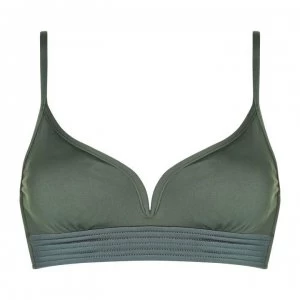 Image of Seafolly Quilted Bralet Bikini Top - FOREST