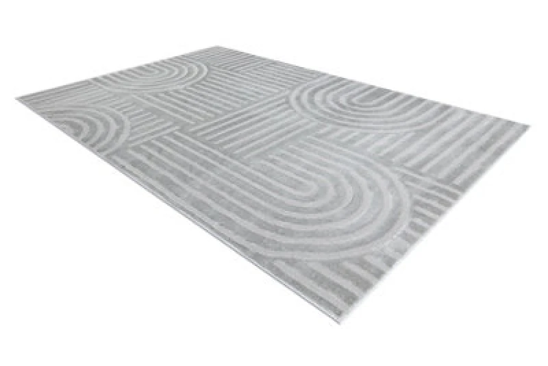 Image of RugsX Carpet Balance 1918 Grey - Geometric, Structural, Glamour 120X170 Cm