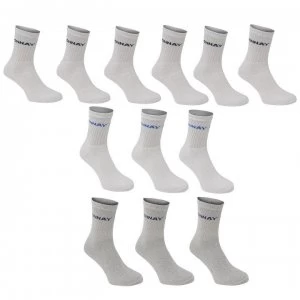 Image of Donnay Crew Socks 12 Pack Junior - White