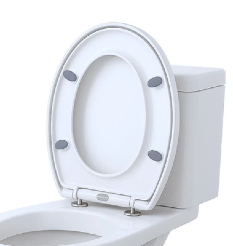 Image of Harbour Housewares Oval Soft Close Toilet Seat With Quick Release - White