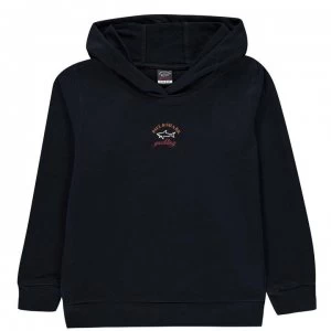 Image of Paul And Shark Crew Boys Chest Logo OTH Hoodie - Navy 013