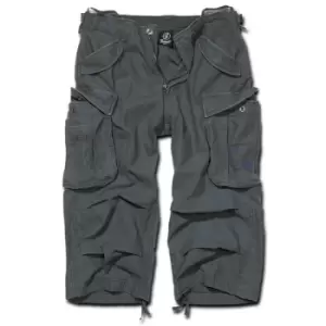 Image of Brandit Industry 3/4 Shorts, black-grey Size M black-grey, Size M