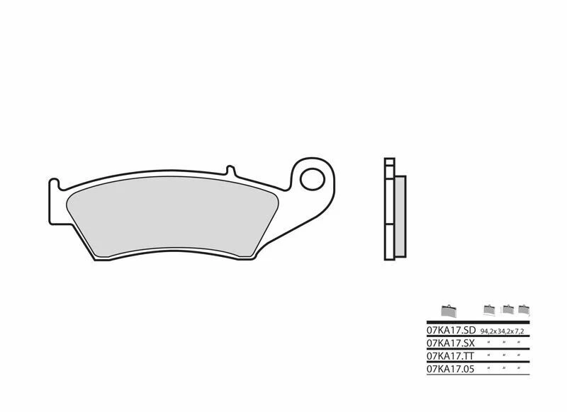 Image of Brembo S.p.A. Off-Road Sintered Metal Brake pads - 07KA17SD