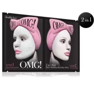 Image of OMG 2 IN 1 Kit Detox Bubbling Microfiber Face Mask