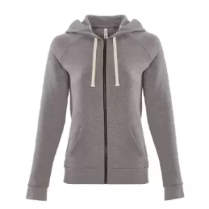 Image of Next Level Womens/Ladies PCH Zip Hoodie (XL) (Heather Grey)