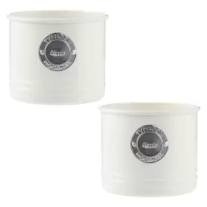 Image of Typhoon Living Set Of 2 Herb Planters - Cream