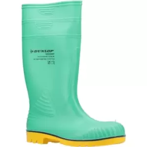Image of Dunlop Mens Acifort HazGuard Wellington Boots (10 UK) (Green/Yellow) - Green/Yellow