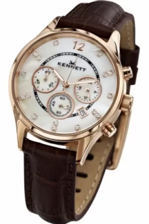 Image of Ladies Kennett Lady Savro Chronograph Watch LWSAVWHGOLBR