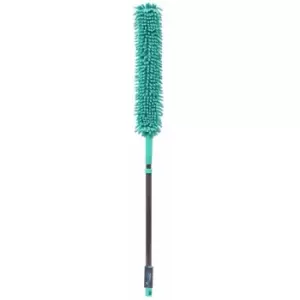 Image of JVL Flexible Chenille Head Duster with Extendable Handle, Turquoise