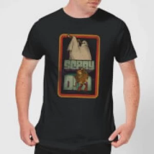 Image of Scooby Doo Retro Ghostie Mens T-Shirt - Black
