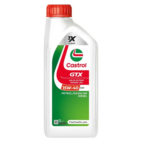 Image of Castrol Engine oil Castrol GTX 15W-40 A3/B3 Capacity: 1l, Mineral Oil 15F627