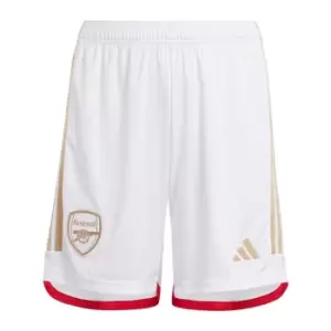 Image of adidas Arsenal Home Shorts 2023 2024 Juniors - White
