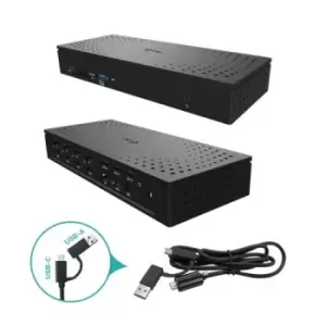 Image of i-tec Universal USB 3.0/USB-C/Thunderbolt Quattro 4K Display Docking Station + Power Delivery 100W