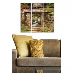 Image of MDF560236447 Multicolor Decorative MDF Painting (3 Pieces)