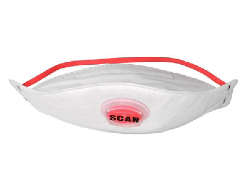 Image of Scan Dtc3Z-F Ffp3 Tri Fold Valved Disposable Mask Ffp3 (Pack 3) Scappep3Tfv