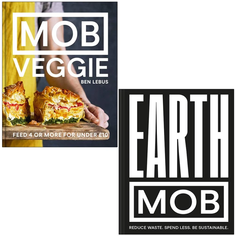 Image of Mob Kitchen 2 Books Collection Set (MOB Veggie ,Earth MOB) Mob Kitchen Books