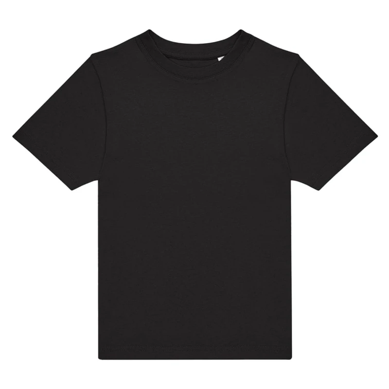 Image of B&C Plain Red T-Shirt in Black Size: 12-13 Years Black Unisex 12-13 Years