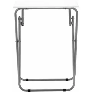 Image of Premier Housewares White Gloss Table Top Folding Table