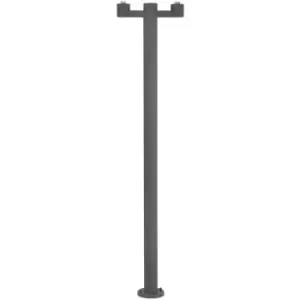 Image of Faro Structure - 2 Light Outdoor Lamp Post Dark Grey - Base Only IP44, E27