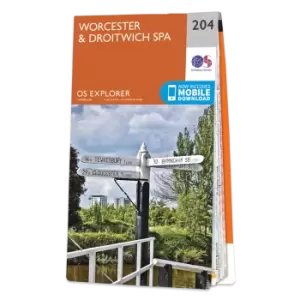 Image of Map of Worcester & Droitwich Spa