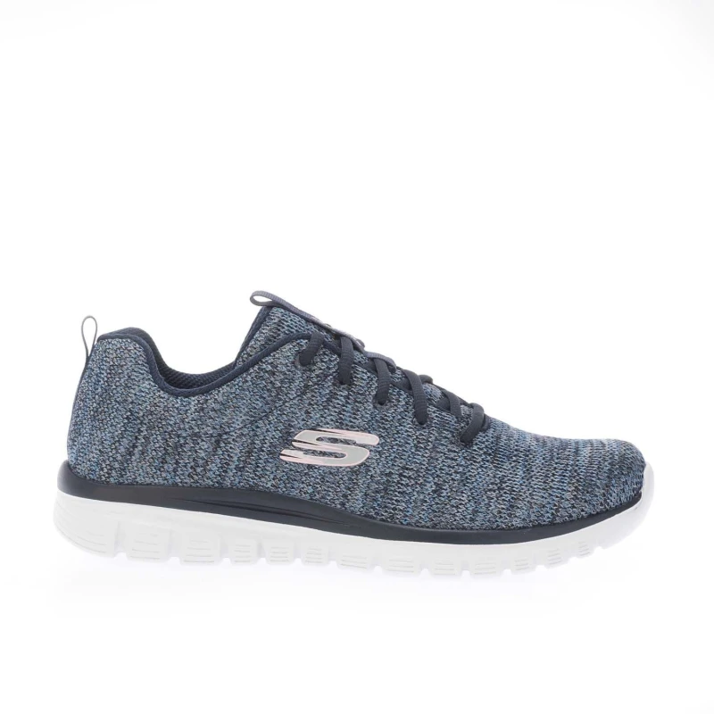 Image of Skechers Graceful - Twisted Fortune Trainers - Blue Blue 5