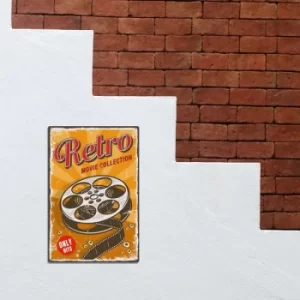 Image of Cinema 2 Multicolor Decorative Metal Wall Accessory