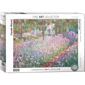 Image of Monet'S Garden By Claude Monet Eurographic 1000 Piece Jigsaw Puzzle