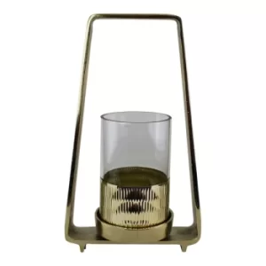Image of Gold Metal Candle Holder 34cm