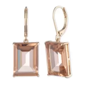 Image of Ladies Lauren Ralph Lauren Base metal PE STONE DROP-GLD/SILK