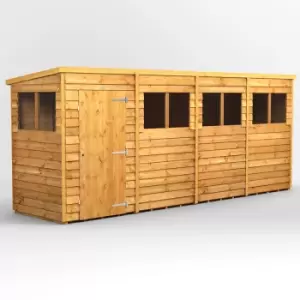 Image of 16X4 Power Overlap Pent Shed