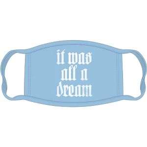 Image of Biggie Smalls - All A Dream Face Mask - Light Blue