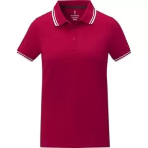 Image of Elevate Womens/Ladies Amarago Short-Sleeved Polo Shirt (M) (Red)