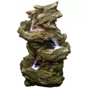 Image of Tranquility Water Features - Driftwood Falls Solar Powered Water Feature