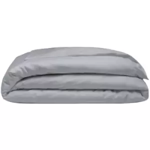 Image of Belledorm 400 Thread Count Egyptian Cotton Oxford Duvet Cover (Single) (Platinum) - Platinum