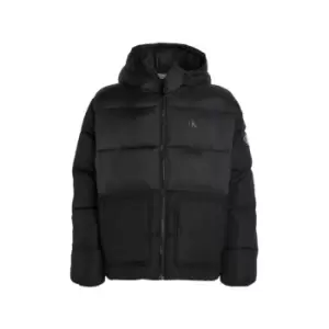 Image of Calvin Klein Jeans Mix Media Puffer - Black