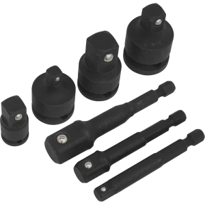 Image of Sealey 7 Piece Impact Socket Adaptor Set