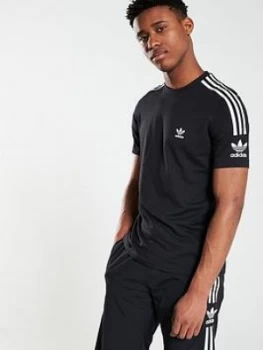 Image of adidas Originals Lock Up T-Shirt - Black Size M Men