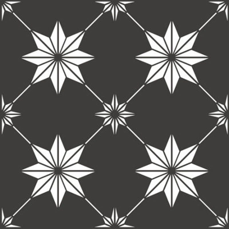 Image of Floorpops Rigel Black Peel & Stick Floor Tiles, Fp3990