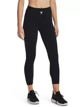 Image of Under Armour Project Rock Meridian Ankle Length Leggings - Black/Multi, Size XS, Women