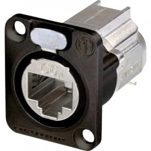 Image of RJ45 Data Connector etherCON D series Socket, straight Number of pins: 8P8C NE8FDX-Y6-B Black Neutrik NE8FDX-Y6-B