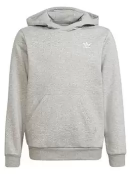Image of Boys, adidas Originals Junior Unisex Hoody, Grey/White, Size 7-8 Years