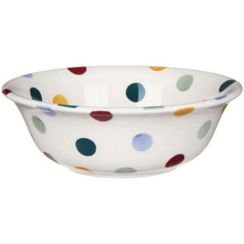 Image of Breakfast Bowl: 16Cm Cereal Bowl Emma Bridgewater Polka Dot, Ceramic
