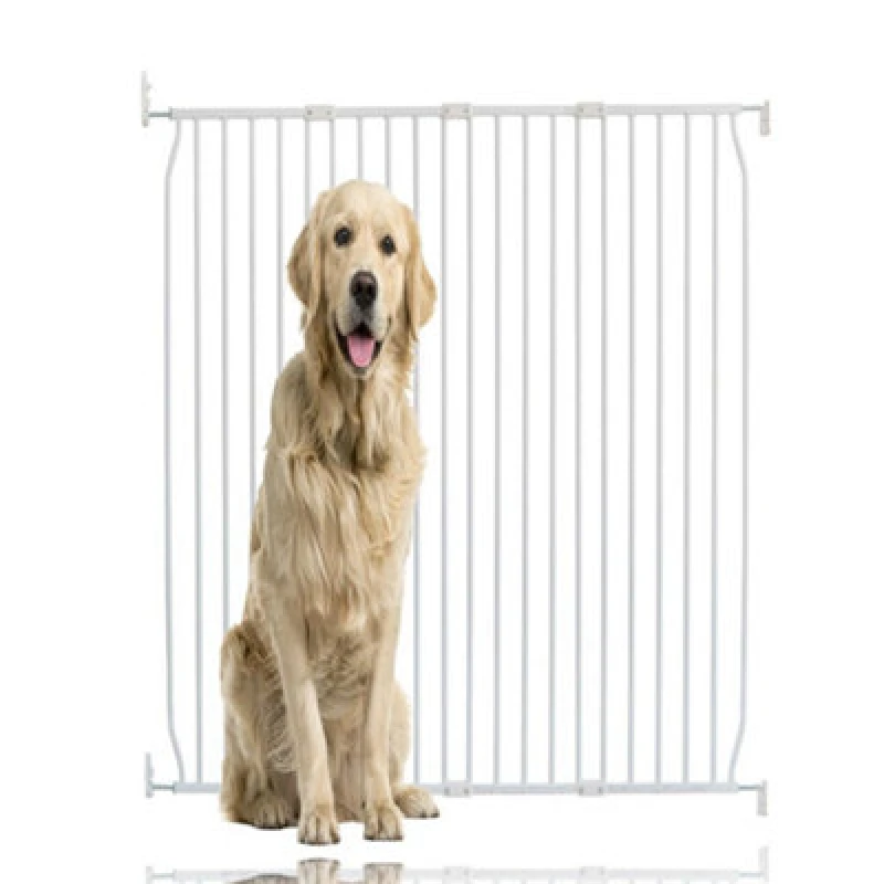 Image of Bettacare Extra Tall Eco Screw Fit Pet Gate, White, 130Cm - 140Cm, Extra Tall Gate 100Cm In Height, Screw Fitted Dog Gate