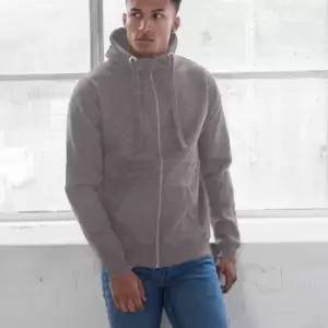 Image of AWDis Just Hoods Mens Graduate Heavyweight Full Zip Hoodie (2XL) (Heather Grey)