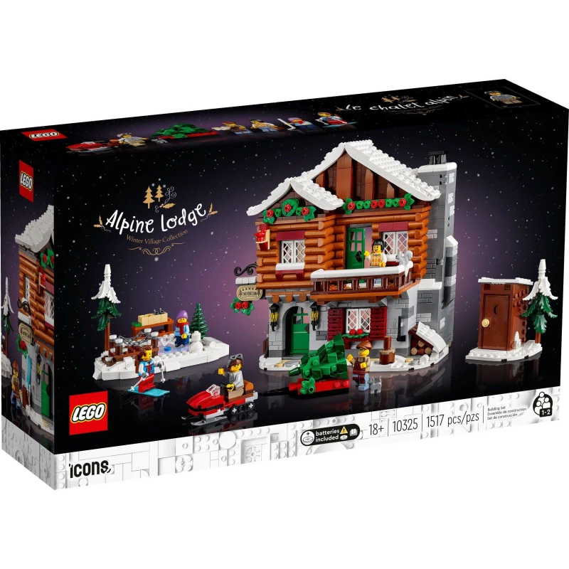 Image of LEGO LEGO Icons Alpine Lodge Model House Set for Adults 10325