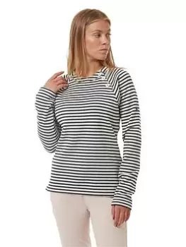 Image of Craghoppers Neela Crew Neck Long Sleeve Top - Navy, Size 20, Women