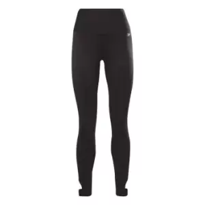 Image of Reebok Waisted Cut Out Ankle Tight Ladies - Black