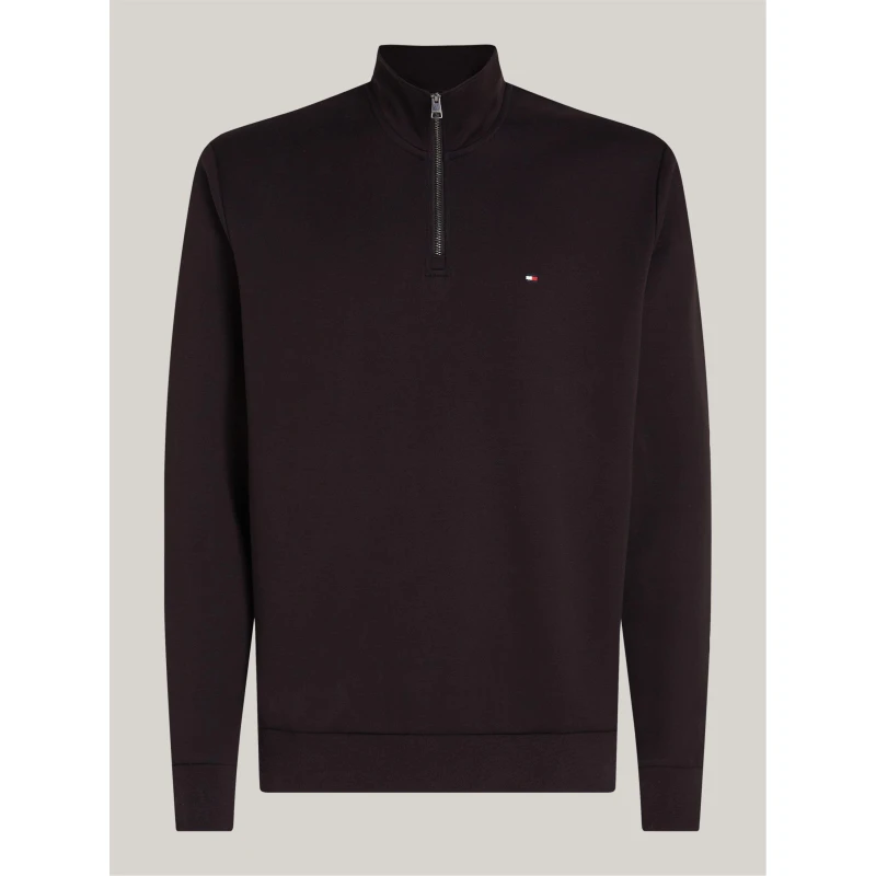 Image of Tommy Hilfiger ESSENTIAL INTECHNO 1/4 ZIP Black BDS male S