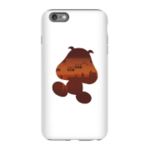 Image of Nintendo Super Mario Goomba Silhouette Phone Case - iPhone 6 Plus - Tough Case - Gloss